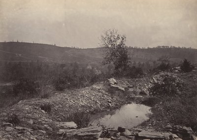 Mission Ridge vanaf Orchard Knob, 1860s door George N. Barnard
