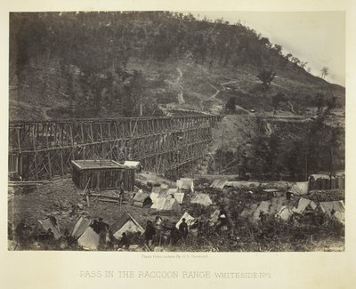 Pas in de Raccoon Range, Whiteside nr. 1 door George N. Barnard