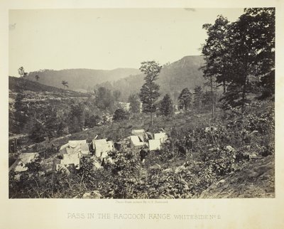 Pas in de Raccoon Range, Whiteside nr. 2 door George N. Barnard
