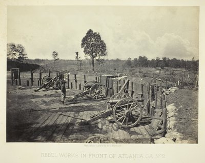 Rebellenwerken voor Atlanta, GA, nr. 2 door George N. Barnard