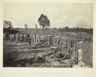 Rebellenwerken voor Atlanta, GA, Nr. 2, 1864 door George N. Barnard