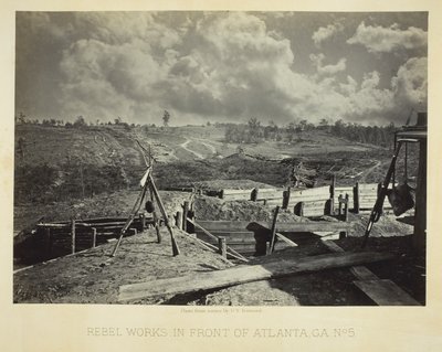 Rebellenwerken voor Atlanta, GA, nr. 5 door George N. Barnard