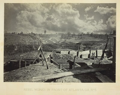 Rebellenwerken voor Atlanta, GA, nr. 5 door George N. Barnard