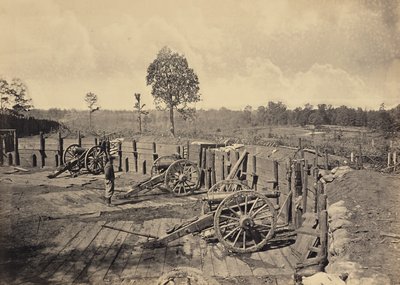 Rebellenwerken voor Atlanta, Georgia, nr. 2 door George N. Barnard