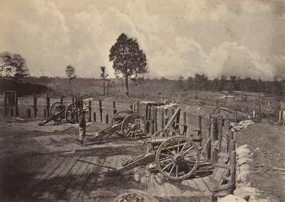 Rebellenwerken voor Atlanta, Georgia Nr. 2, 1860s door George N. Barnard