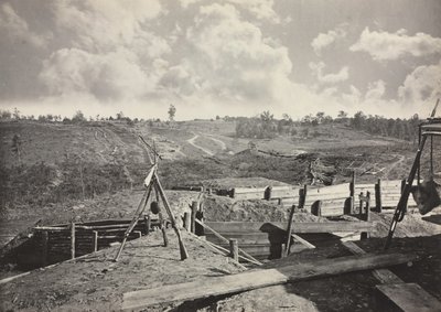 Rebellenwerken voor Atlanta, Georgia, nr. 5, 1865-1866 door George N. Barnard