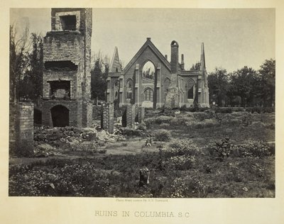 Ruïnes in Columbia, S.C. door George N. Barnard