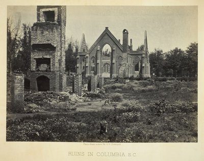 Ruïnes in Columbia, S.C., 1865 door George N. Barnard