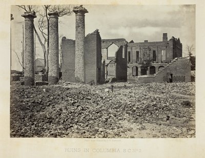 Ruïnes in Columbia, S.C., nr. 2 door George N. Barnard