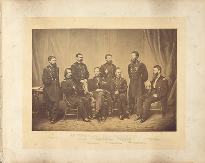 Sherman en zijn generaals door George N. Barnard