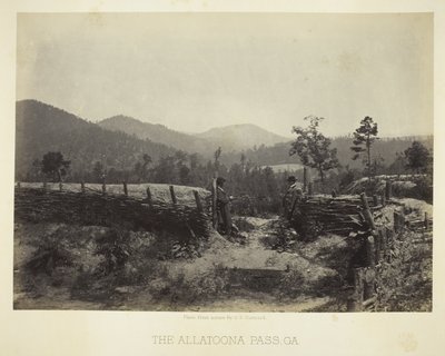 De Allatoona Pass, GA door George N. Barnard