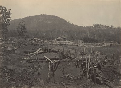 De voorkant van Kenesaw Mountain, Georgia door George N. Barnard