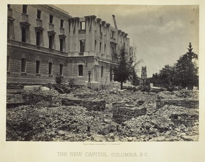 Het nieuwe Capitool, Columbia, SC door George N. Barnard