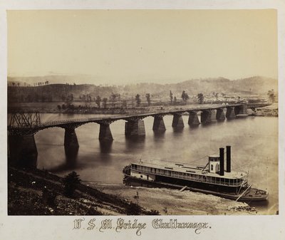 U.S.M. Brug, Chattanooga door George N. Barnard