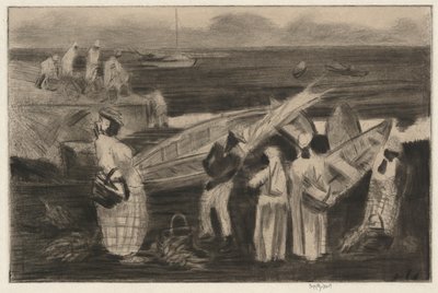 Marktboten door George Overbury Hart