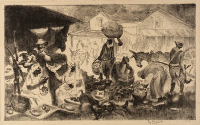Haïti-markt door George Overbury Pop Hart