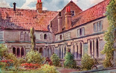 Het Oude Mannenhuis, uitzicht op de kloosters door George Parsons Norman