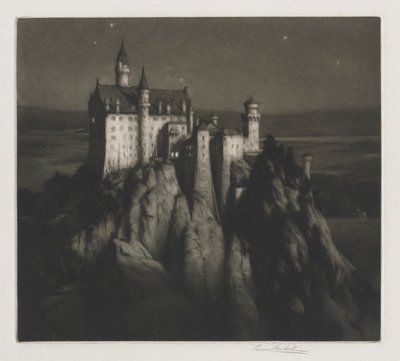 Kasteel Neuschwanstein door George Percival Gaskell