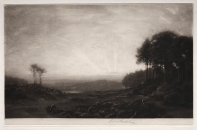 Landschap door George Percival Gaskell