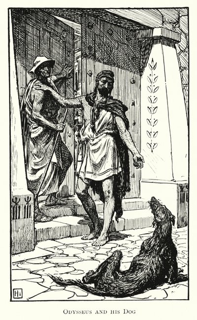 Odyssee: Odysseus en zijn Hond door George Percy Jacomb Hood