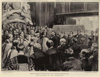De begrafenis van Mr Gladstone door George Percy Jacomb Hood