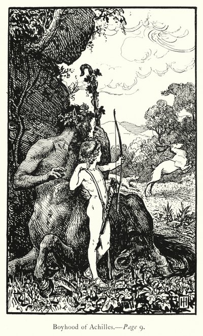 De Ilias: Jeugd van Achilles door George Percy Jacomb Hood