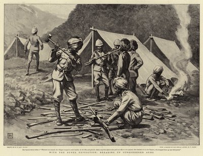 Met de Buner Expeditie, het inleveren van wapens door George Percy Jacomb Hood