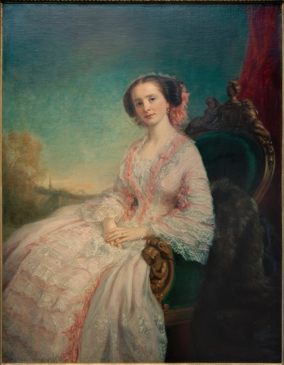 Caroline Slidell Perry Belmont door George Peter Alexander Healy