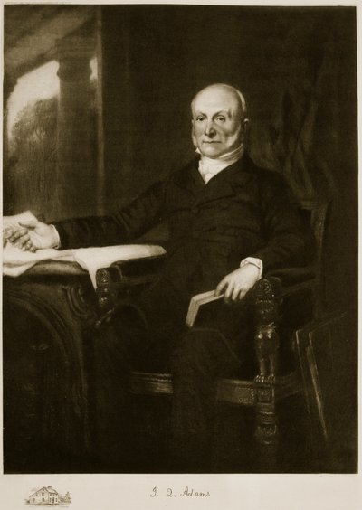 John Quincy Adams, 6e President van de Verenigde Staten van Amerika, gepubliceerd 1901 door George Peter Alexander Healy