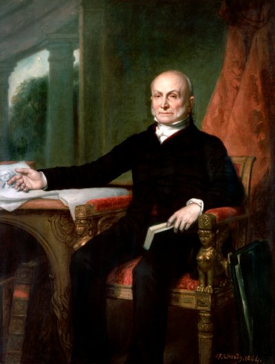 Officieel Portret van President John Quincy Adams door George P.A. Healy door George Peter Alexander Healy