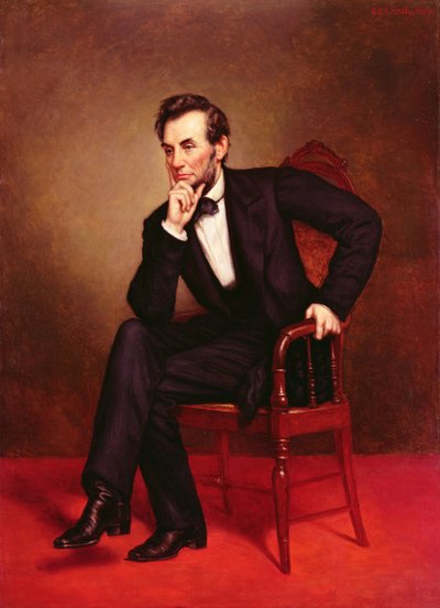 Portret van Abraham Lincoln door George Peter Alexander Healy