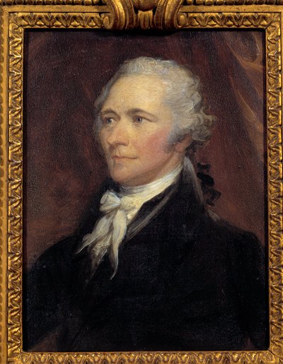 Portret van Alexander Hamilton, minister van Financiën van de Verenigde Staten door George Peter Alexander Healy