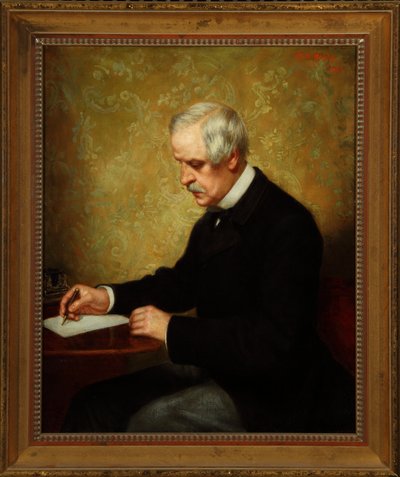 Portret van een Man door George Peter Alexander Healy