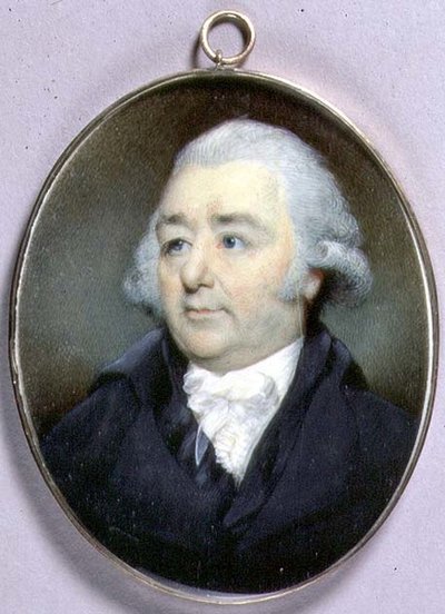 Portretminiatuur van John Flaxman, c.1798 door George Place