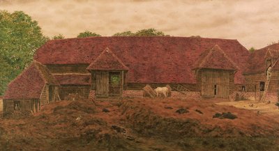 De Oude Schuur in Whitchurch door George Price Boyce