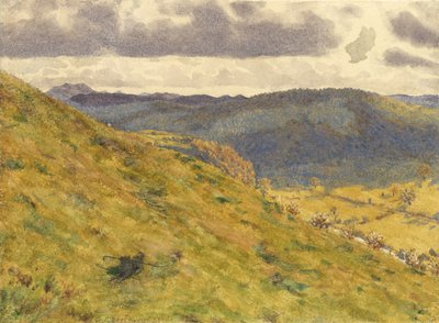 Vallei van de Teme, een zonnige novemberochtend, 1960 door George Price Boyce