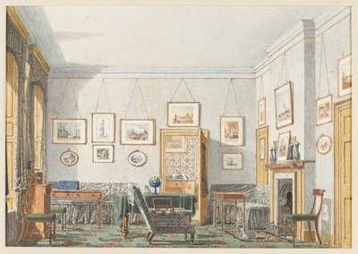 De Kamer van George James Drummond in Oxford, 1853 door George Pyne