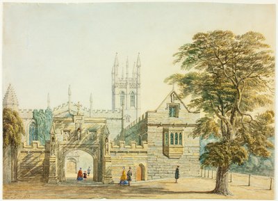 Magdalen College en toren, Oxford door George Pyne