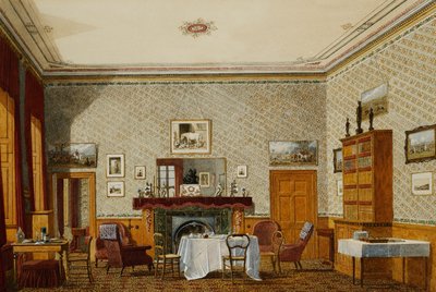 Het Interieur van een Kamer, Christ Church, Oxford door George Pyne