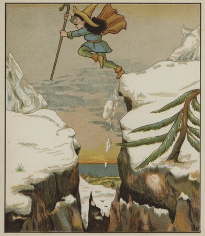 Illustratie voor Repelsteeltje door de Gebroeders Grimm door George R. Halkett