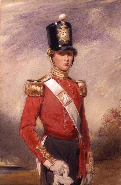 Een jonge officier van het 9e voetregiment, Norfolk door George Richmond