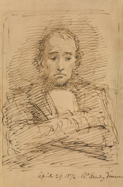Benjamin Disraeli, geschetst tijdens een Royal Academy-diner door George Richmond