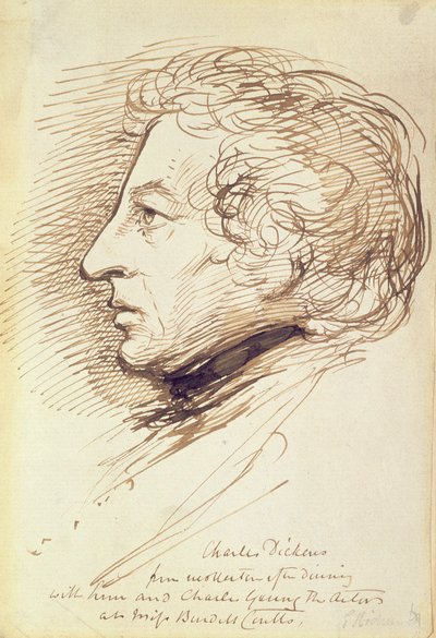 Portret van Charles Dickens door George Richmond