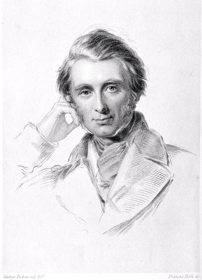 Portret van John Ruskin (1819-1900) gegraveerd door Francis Holl (1815-84) door George Richmond