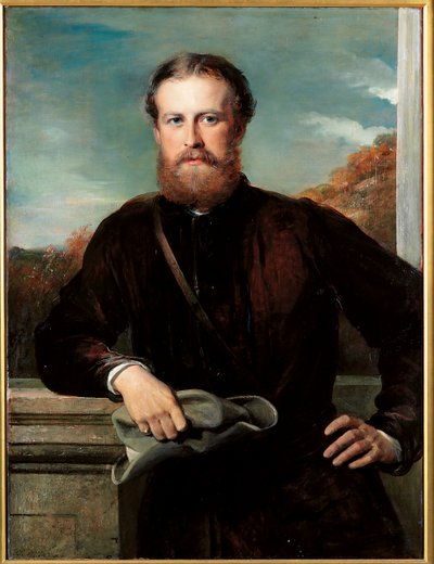 Portret van John Scott, 3e Graaf van Eldon door George Richmond