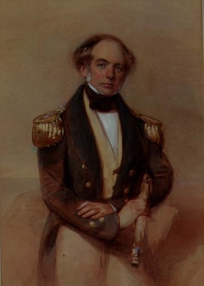 Portret van een Kapitein door George Richmond