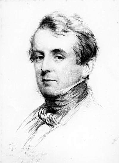 Sir William Heathcote, gegraveerd door Joseph Brown, 1847 door George Richmond
