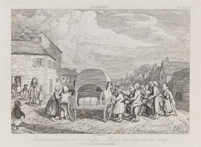 Bedelaars, Eperney, c.1821 door George Robert Lewis