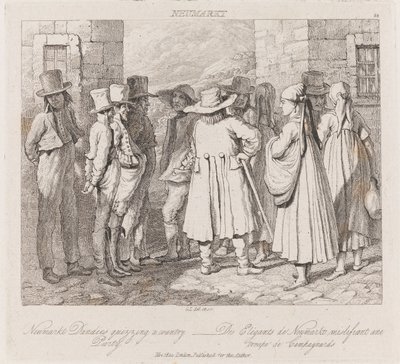 Dandies, Neumarket, c.1821 door George Robert Lewis