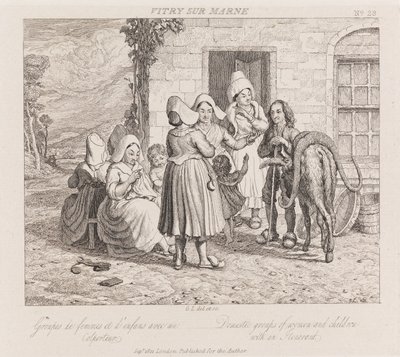 Zwerver, Vitry Sur Marne, c.1821 door George Robert Lewis